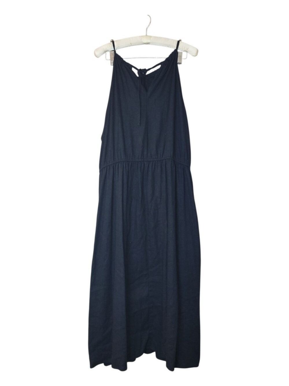 Plus Size Black Linen Blend Sleeveless Dress 2X - Picture 4 of 6